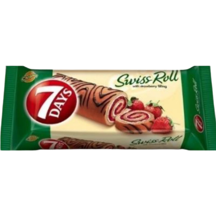 7 DAY CAKE STRAWBERRY ROLL  200g