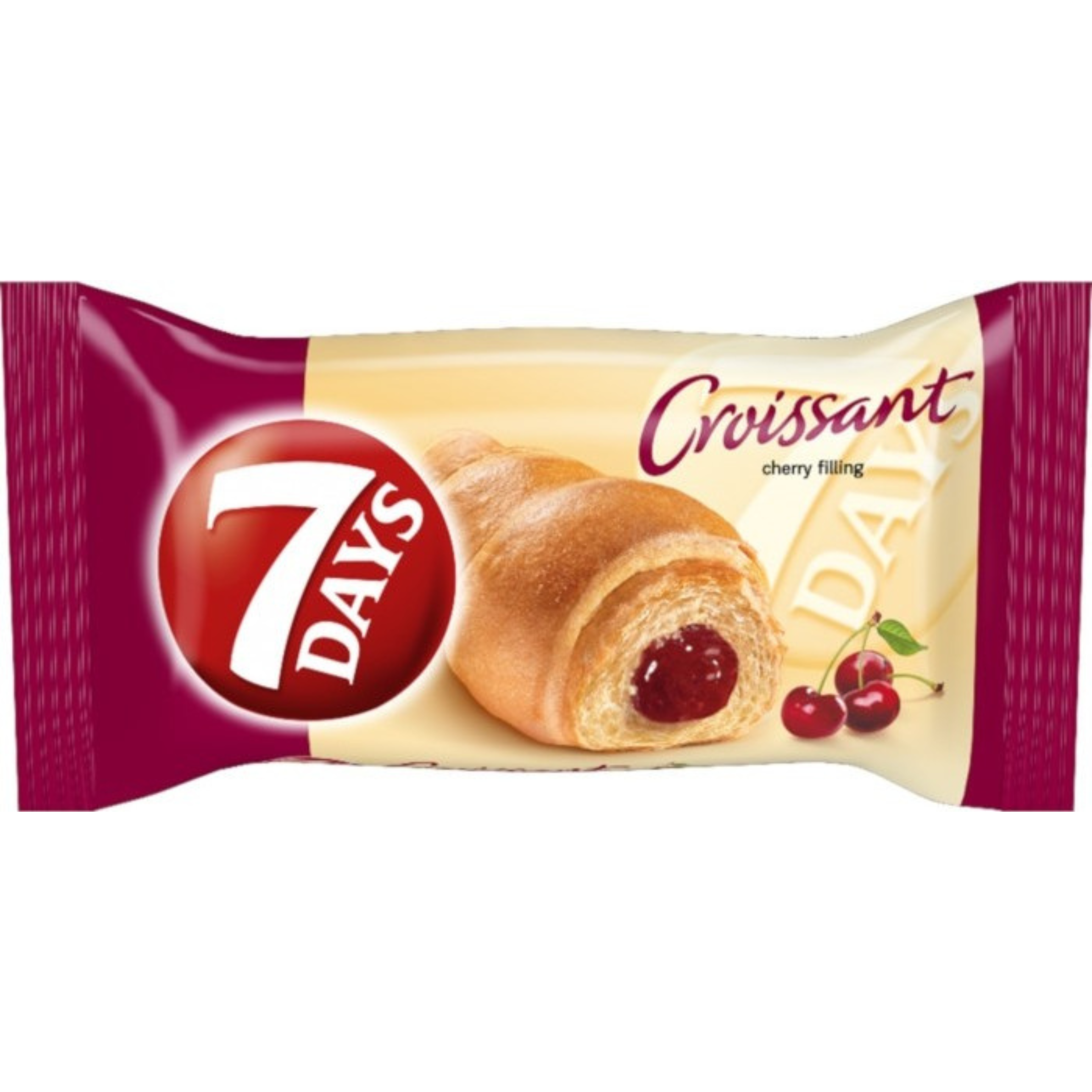 7 DAYS MIDI CROISSANT CHERRY 60g, 30x80