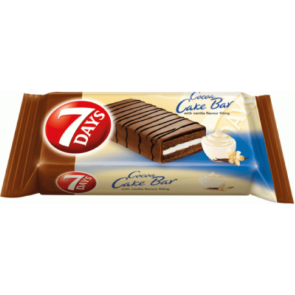 7DAYS COCOA CAKE BAR VANILLA   30g
