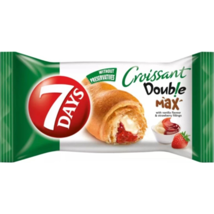 7DAYS DOUBLE CREAM VANILLA AND STRAWBERRY CROISSANT  92g