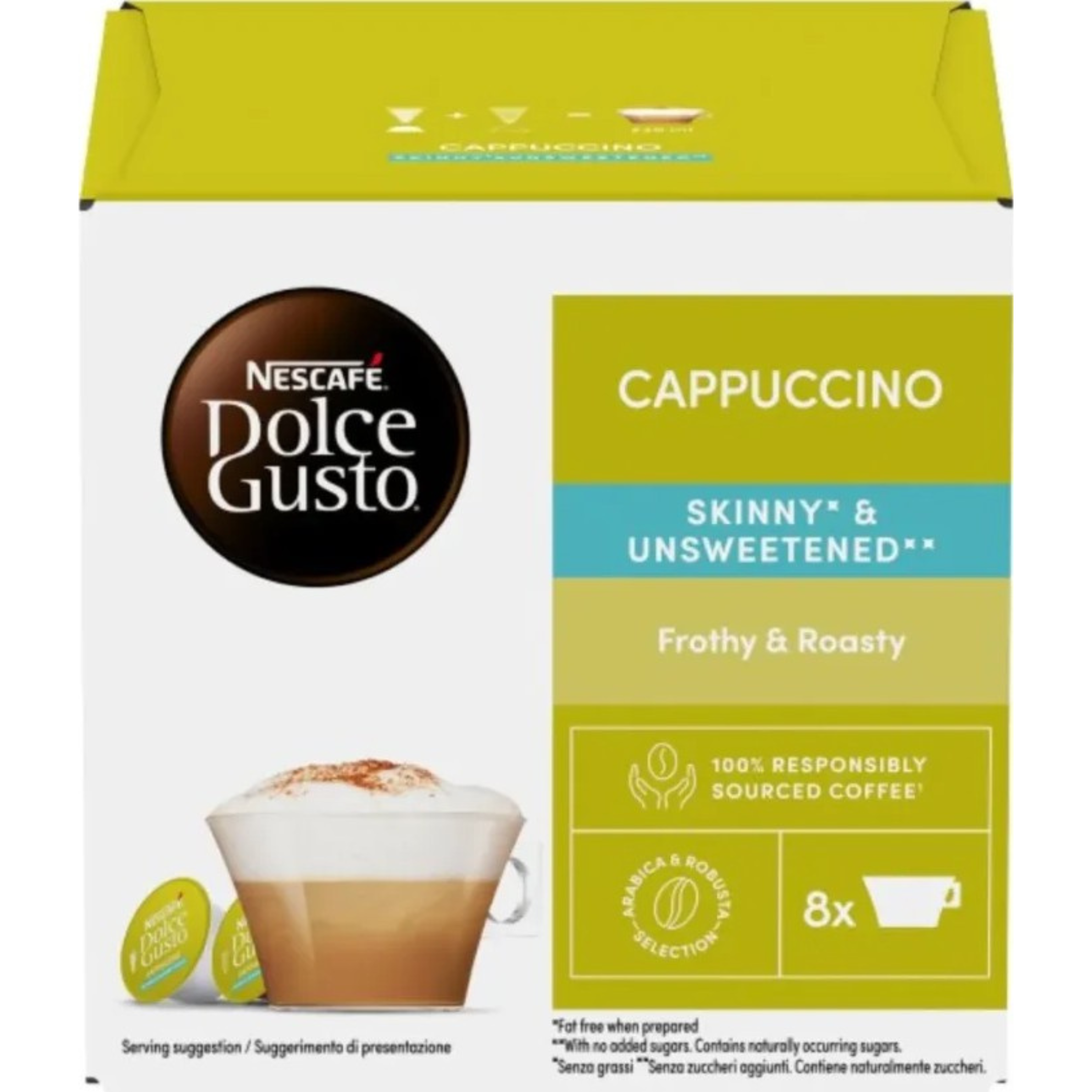 CAPPUCCINO SKINNY& UNSWEETENED 186.4g, 3x126