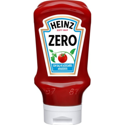 HEINZ TOMATO KETCHUP ZERO TOPDOWN 400ml