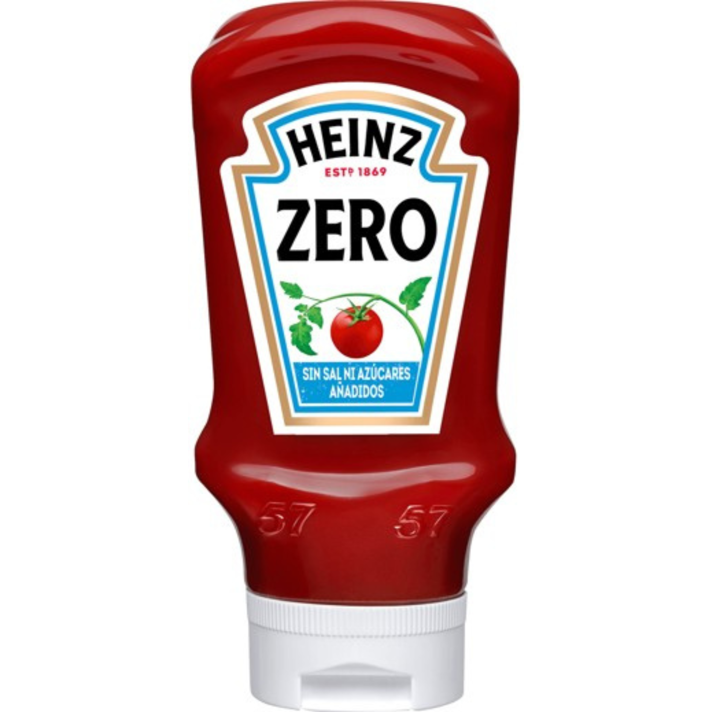 HEINZ TOMATO KETCHUP ZERO TOPDOWN 400ml, 10x133