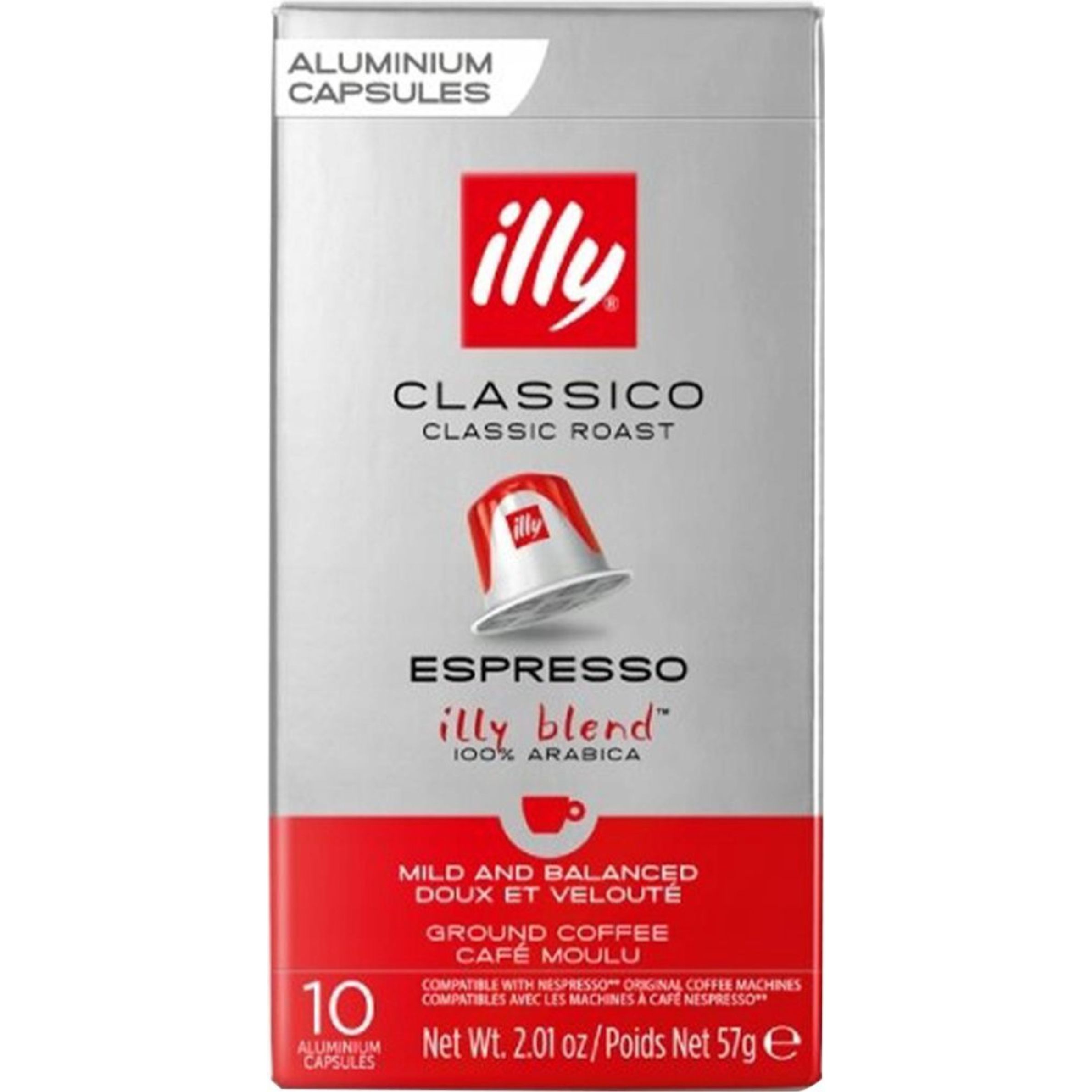 IILY ESPRESSO COMPATIBLE CAPSULES - CLASSICO ROAST 10'S 57g, 10x176