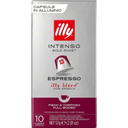 IILY ESPRESSO COMPATIBLE CAPSULES -INTENSO ROAST 10'S 57g