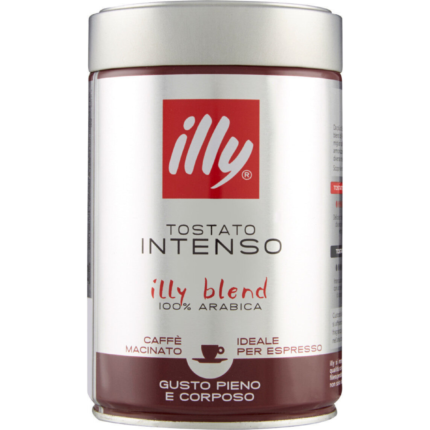 ILLY ESPRESSO ROASTED GROUND COFFEE - BOLD ROAST  250g