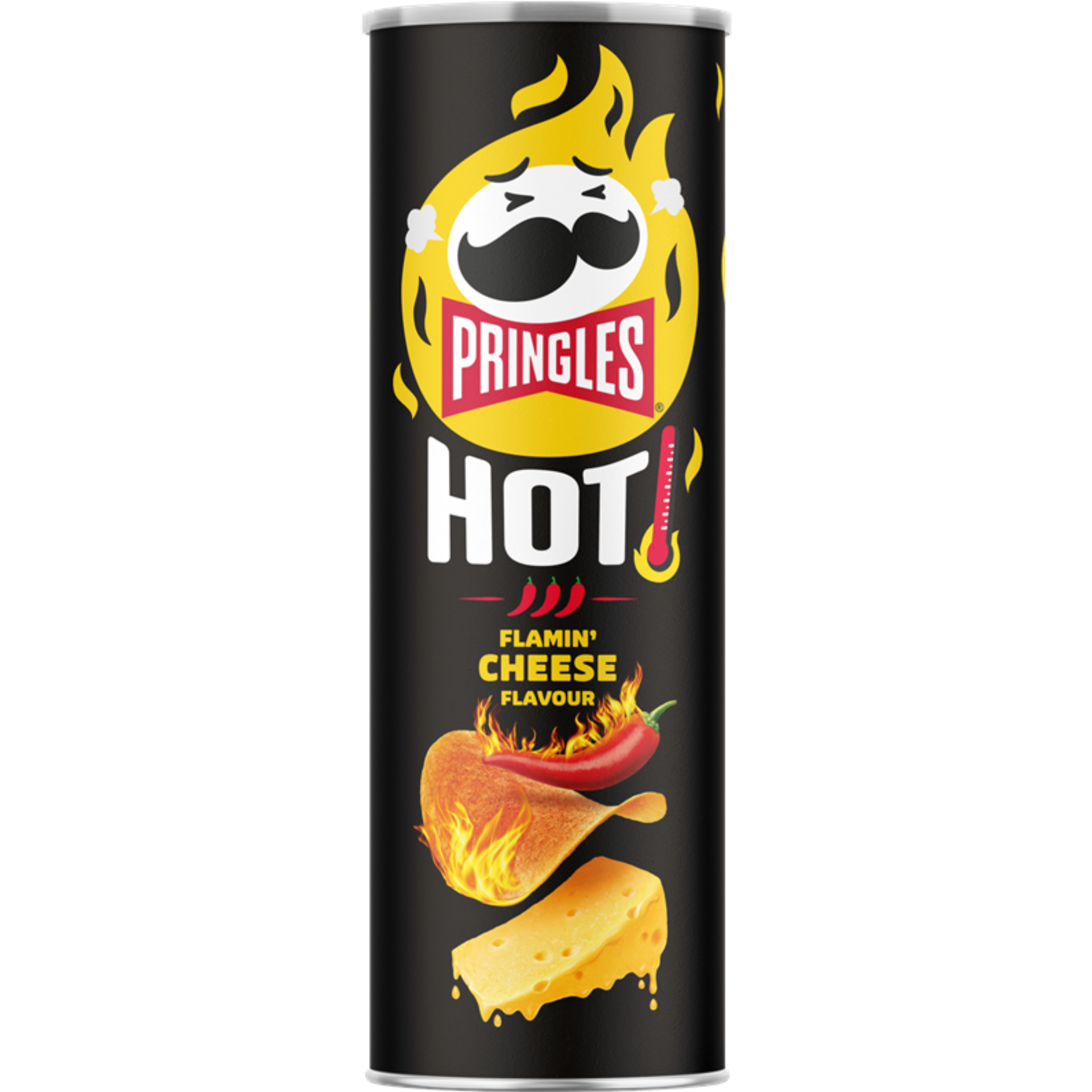 PRINGLES HOT FLAMIN CHEESE 160g, 6x175