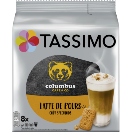 TASSIMO COLOMBUS LATTE DE L'OURS T8  268g