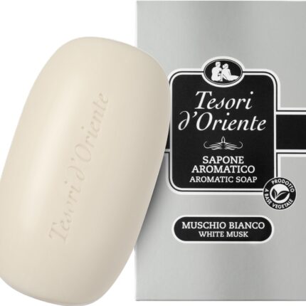 TESORI D'ORIENTE SAPONE AROMATICO MUSCHIO BIANCO 150g